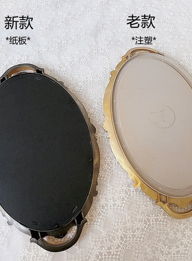欧式复古镜面托盘ins摆件收纳盘