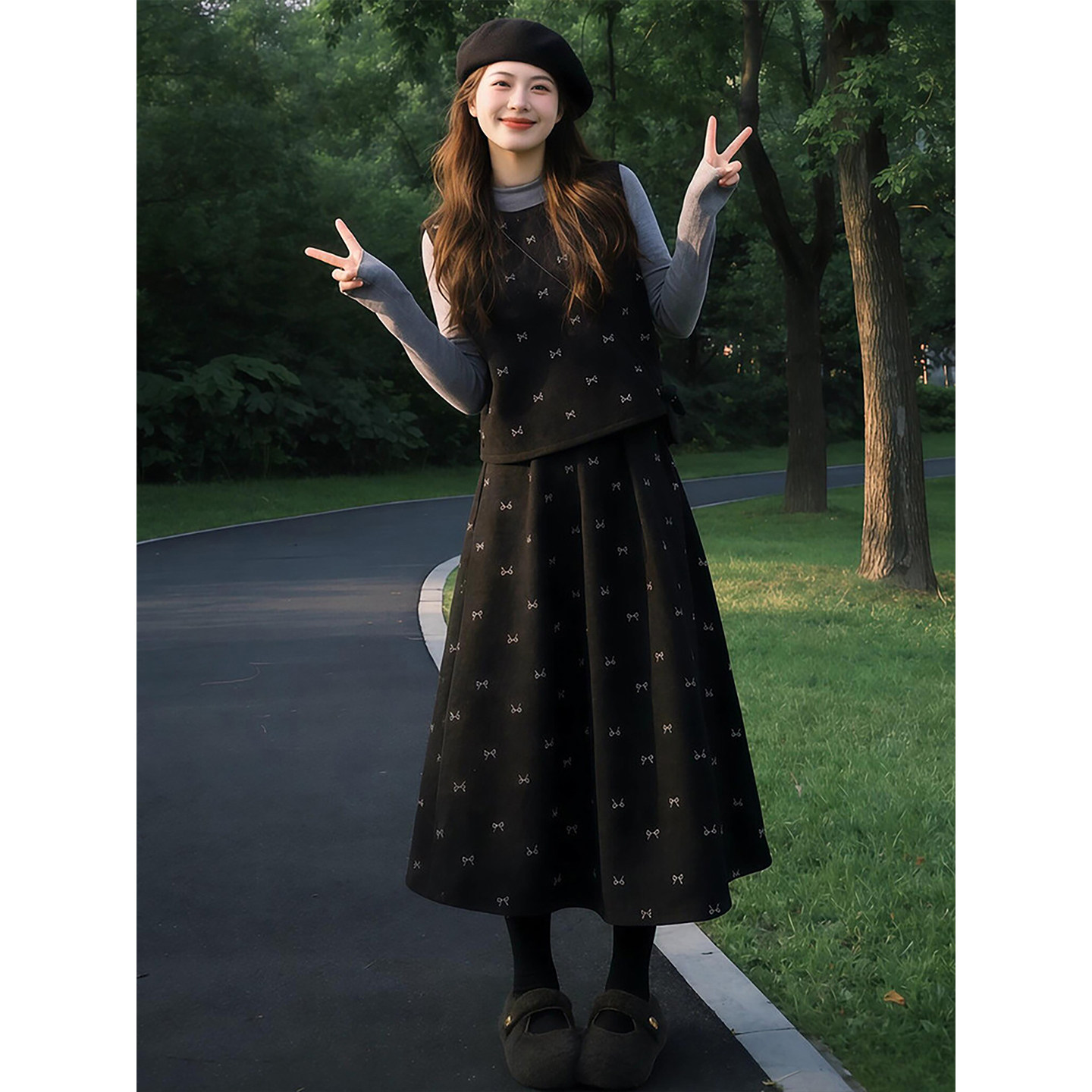 法式漂亮高级感气质马甲套装连衣裙女2026春季新款减龄显瘦长裙子,淘宝优惠券,粉丝福利购,淘宝优惠卷