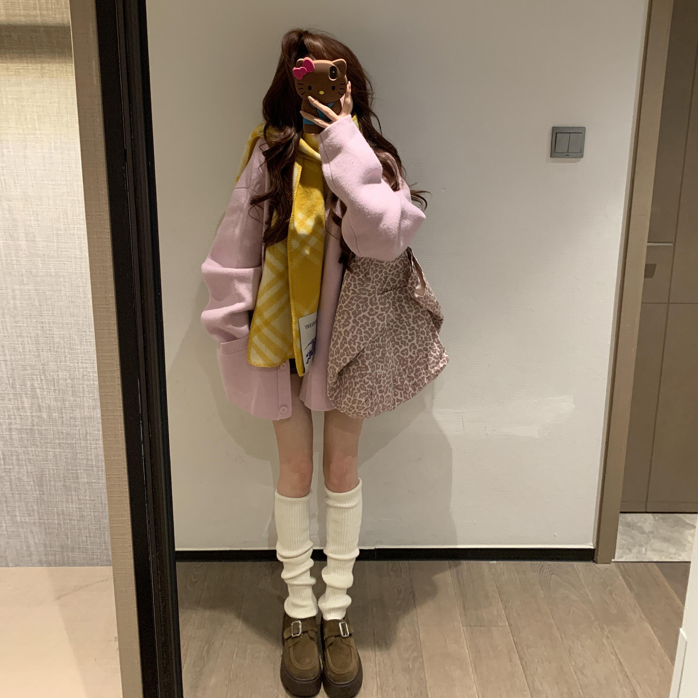 韩系甜美慵懒风V领粉色长袖针织毛衣女秋季百搭宽松开衫chic外套,淘宝优惠券,粉丝福利购,淘宝优惠卷