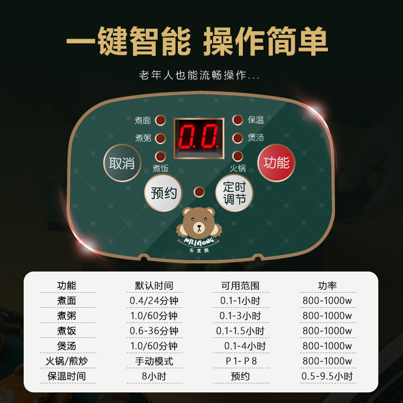 网红蒸煮电炒菜一体式宿舍学生炒锅 米栗熊电热/火锅