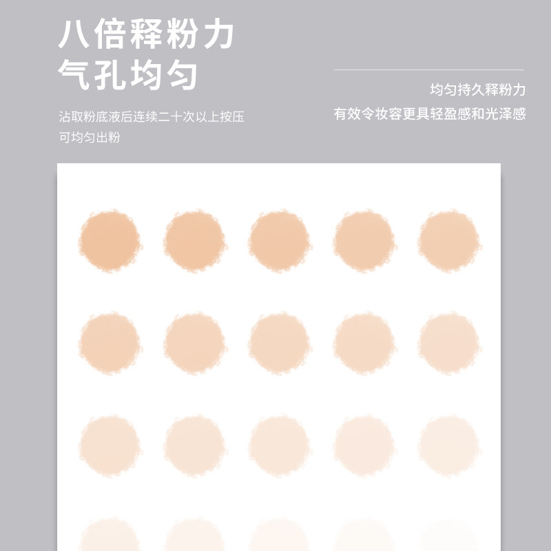 屈臣氐美妆蛋超软不吃粉气垫蛋粉扑 annnoah美妆蛋/扑/海绵