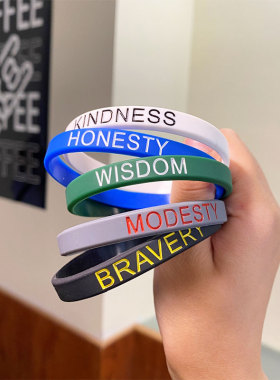 潮牌励志硅胶手环男女运动篮球