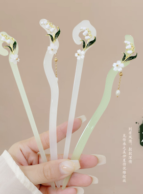古风发饰流苏发簪女汉服旗袍发钗