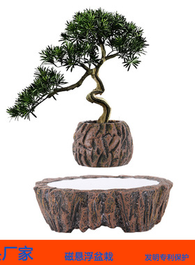 磁悬浮盆栽家居装饰品创意摆件开业礼物微型植物盆景花盆工厂直销