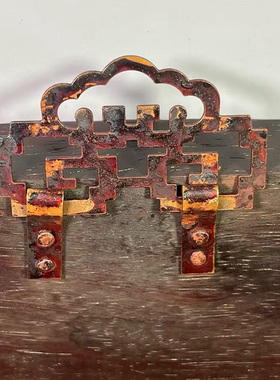 古董文玩紫檀木雕精气神牌匾挂屏办公室茶室装饰画挂屏