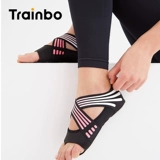 Нескользящая спортивная обувь для йоги, летние носки для тренировок, мягкая подошва, с открытой спиной