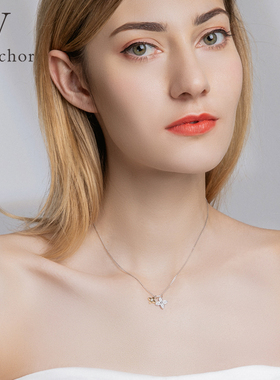 新款925纯银四叶草项链INS网红