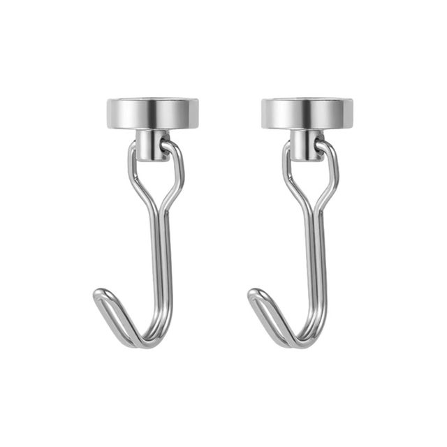 Hook without punching and strong magnet magnetic absorption round storage multi-purpose powerful door rear refrigerator bathroom hook hanging basket