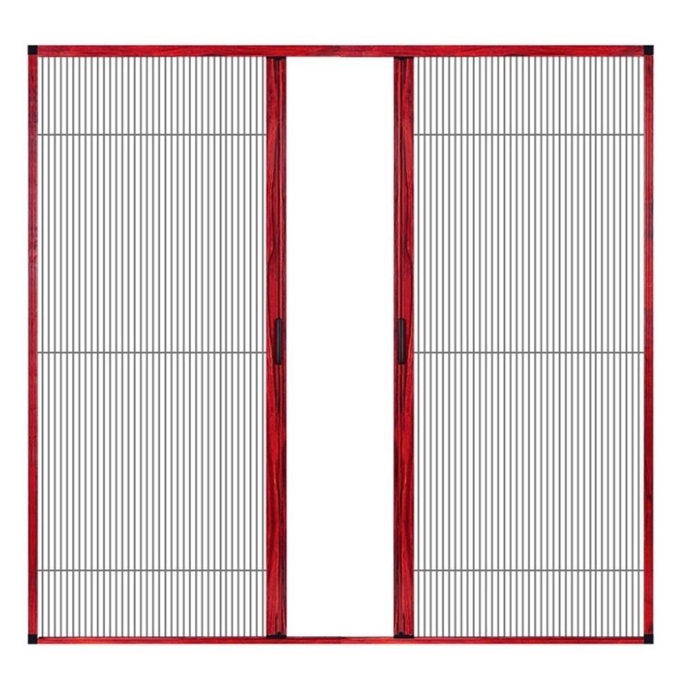 折叠纱门推拉式隐形防蚊门帘出租屋纱窗拆叠平开阳台户外边框铝材