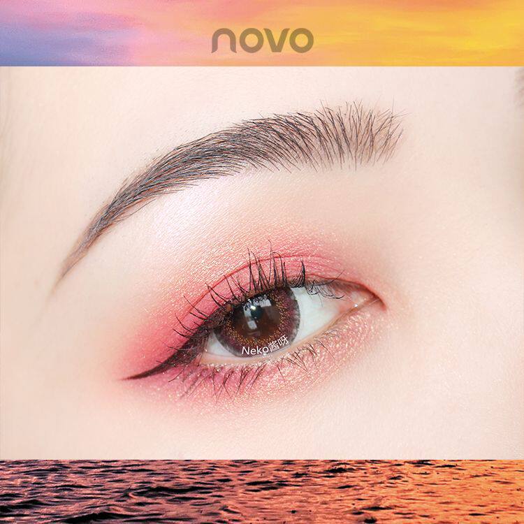 novo眼影盘ins超火大地色防水闪粉 韩格眼影