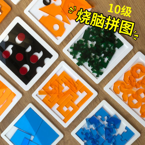 Jigsaw Puzzle拼图 透明拼图异形10级烧脑地狱高难度益智解谜玩具 - 图3