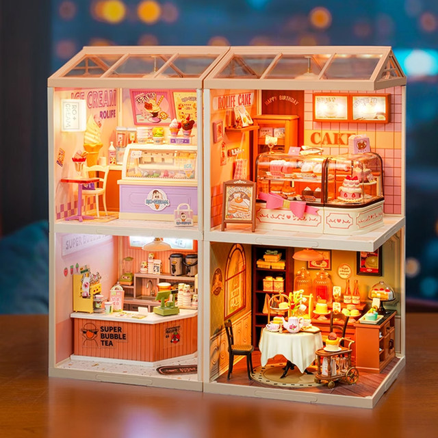 If you come to super world DIY hut assembled toys for women