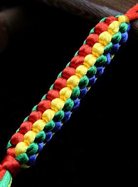 2025藏式手工编织金刚结挂件吉祥结小方块转经结车挂玉米结23厘米