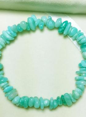 2025纯天然天河石手链 招财单圈个性水晶碎石手串 甜美时尚饰品女