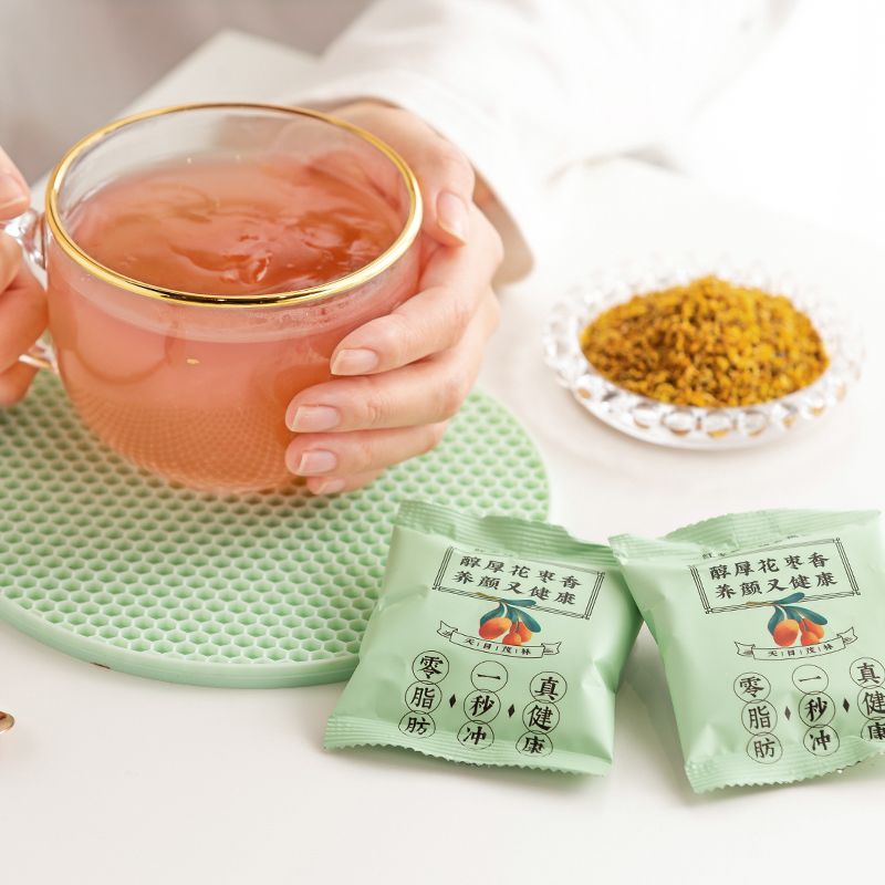 天目茂林旗舰店天目茂林一秒冲杭州西湖纯藕粉桂花莲子坚果连藕粉羹早餐小袋装3