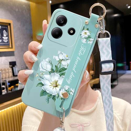 适用于红米Note15手机壳腕带支架Note14防摔Note13手绳Note12可爱Note11pro软胶Note10pro硅胶Note9 4G潮女 - 图1