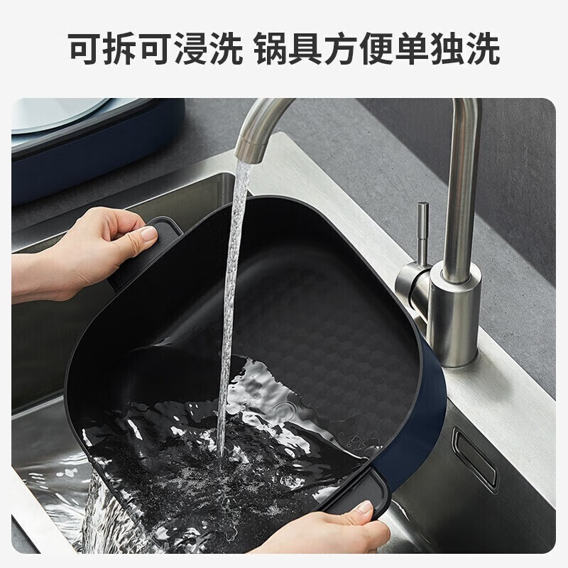 九阳电火锅HG60-G595炒锅多功能锅6L大容量家用火锅分体式料理锅 - 图0