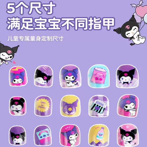 Нетоксичные детские наклейки на ногти без запаха, игрушка, детские наклейки для ногтей, демисезонная наклейка