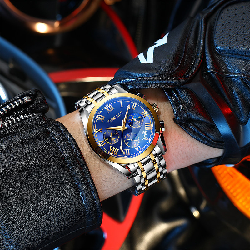 瑞士进口男士全自动机械正品男表 宝思哲手表国产腕表