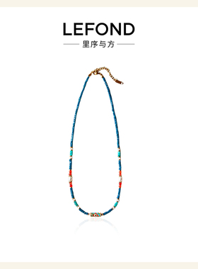 新中式复古滴油花朵天然石锁骨链