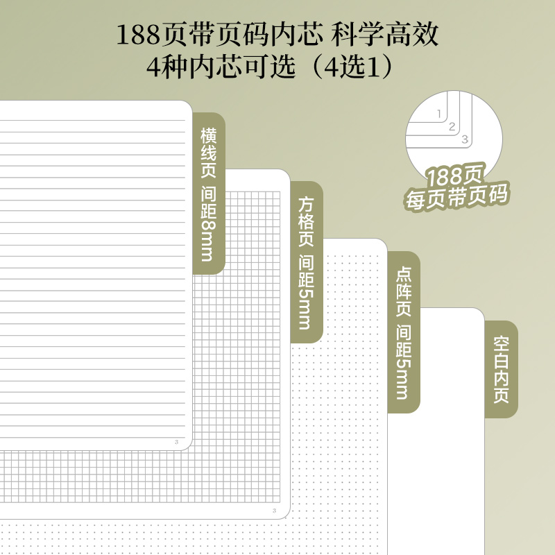 A5硬面绑带本皮面本子横线点阵记事本方格空白笔记本带页码简约ins风私人企业logo定制办公室会议记录日记本-图1