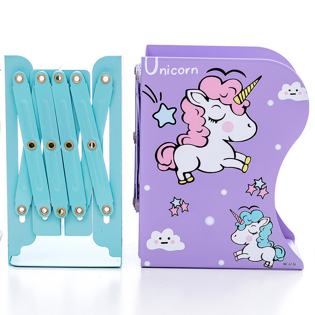 Retractable student folding book stand with simple board