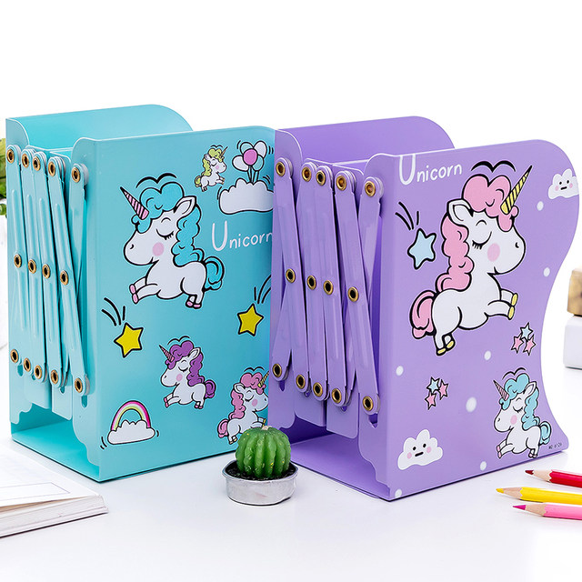 Retractable student folding book stand with simple board