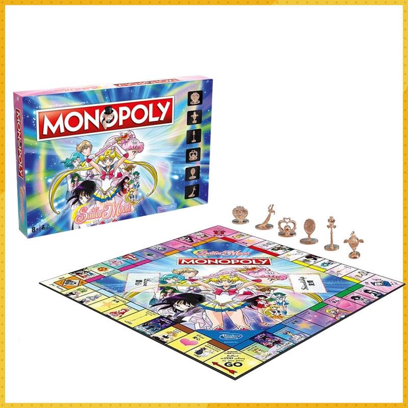 栢龙玩具Monopoly大富翁龙珠海贼王美少女战士联名版动漫卡牌桌游-图2