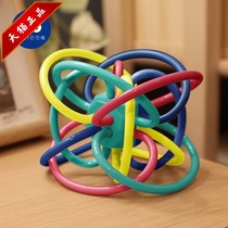 Beyi Hands Catch Ball Baby Water Cooking Rubber Toy Baby Grinding teeth Teeth Biting solid teeth Gooder Rattle Manhattan Ball