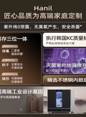 韩国台式紫外线二星级餐具消毒柜