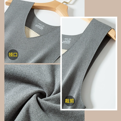 Бархатный удерживающий тепло демисезонный утепленный жилет без рукавов