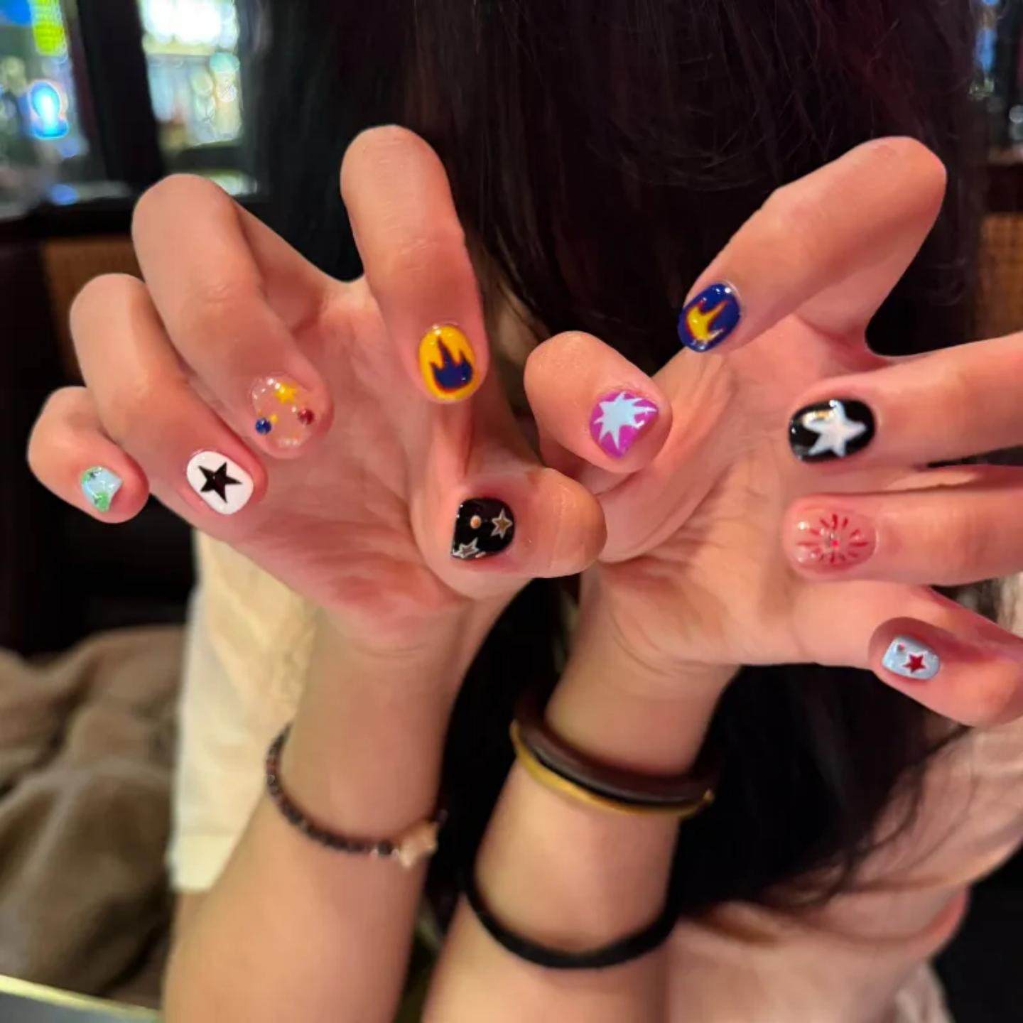 Maxfine秋冬新款法式猫眼珍珠链条显白椭圆高级感爆款手工穿戴甲,淘宝优惠券,粉丝福利购,淘宝优惠卷