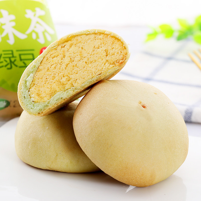 葛老头厦门特抹茶红豆板栗味绿豆饼 葛老头传统糕点