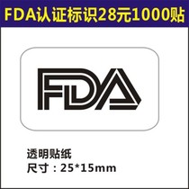 US FDA certification label FDA label adhesive labels USA label customizable spot for sale B