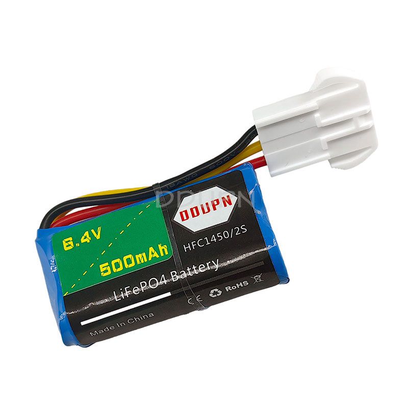 6.4V 500mAh HFC1450锂电池EL4.5-3P插头 遥控模型玩具车船配件 - 图2