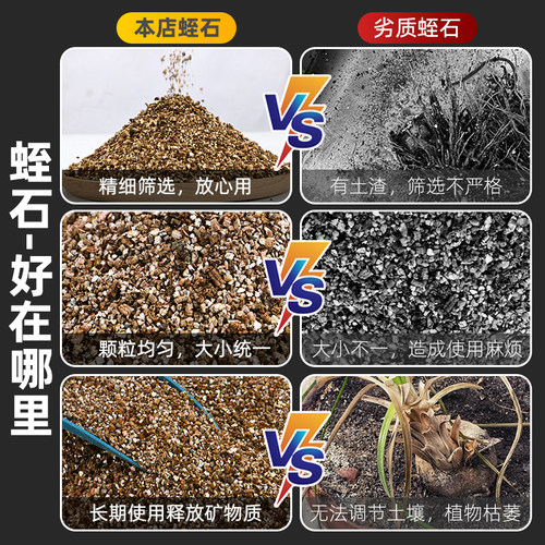 蛭石扦插用宠物孵化盆栽发根育苗种植土壤月季养花专用珍珠岩颗粒 - 图1