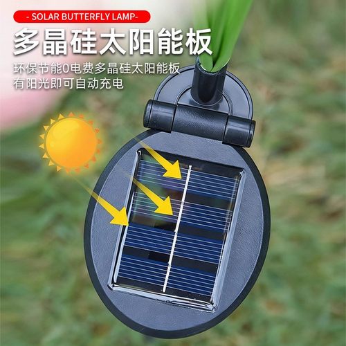 太阳能光纤蝴蝶灯户外庭院使用自动充电亮灯增添夜晚温馨露营氛围 - 图3