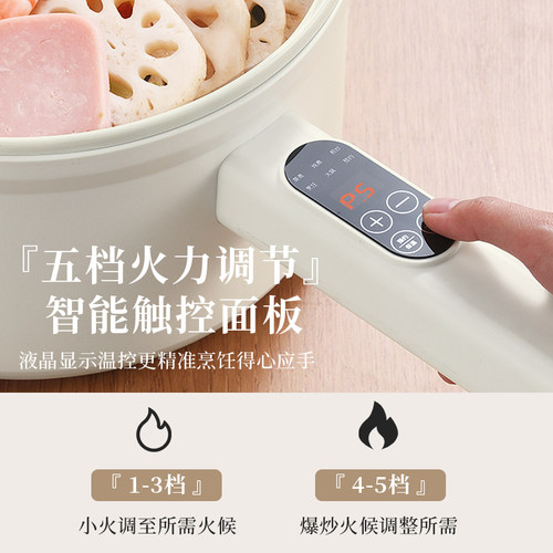 荣事达电煮锅宿舍学生多功能一体锅家用小型煮面迷你电热小火锅 - 图2