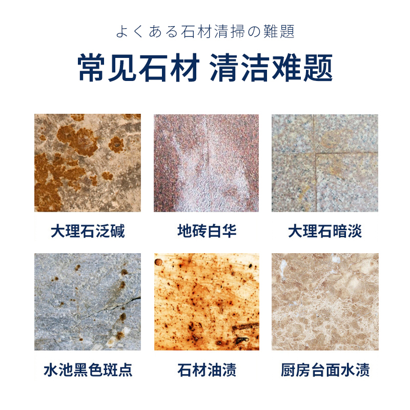 人造瓷砖强力去污厨房石英石台面渗色清除大理石材清洁剂清洗神器 - 图3