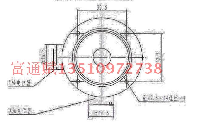 二维摇杆电位器JH-D202X-R2/R4 2维密封性云台控制器影视摄影专用 - 图3