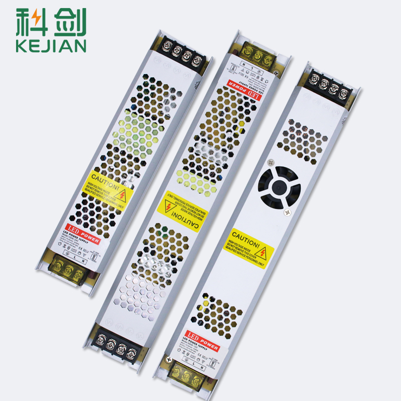 LED超薄长条开关电源12V300W24V60W卡布灯箱广告100W200W变压器 - 图2