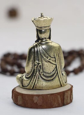 地藏王摆件寺庙供奉创意小铜器金属工艺品义乌小商品铜佛像