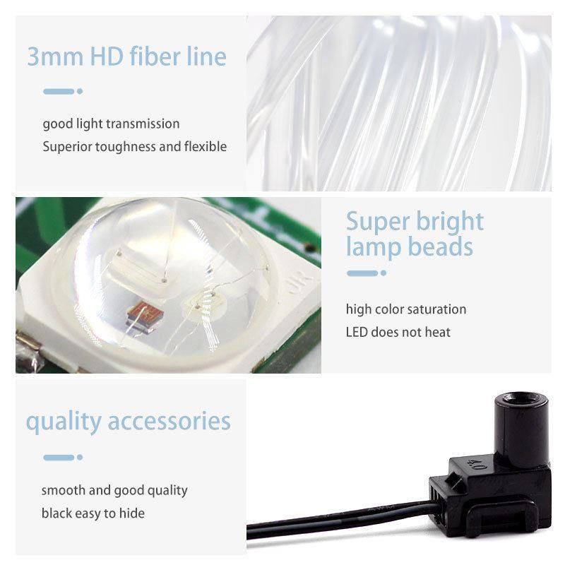 新款汽车七彩冷光线USB免接线发光灯EL舞台装饰灯多功能氛围灯,淘宝优惠券,粉丝福利购,淘宝优惠卷