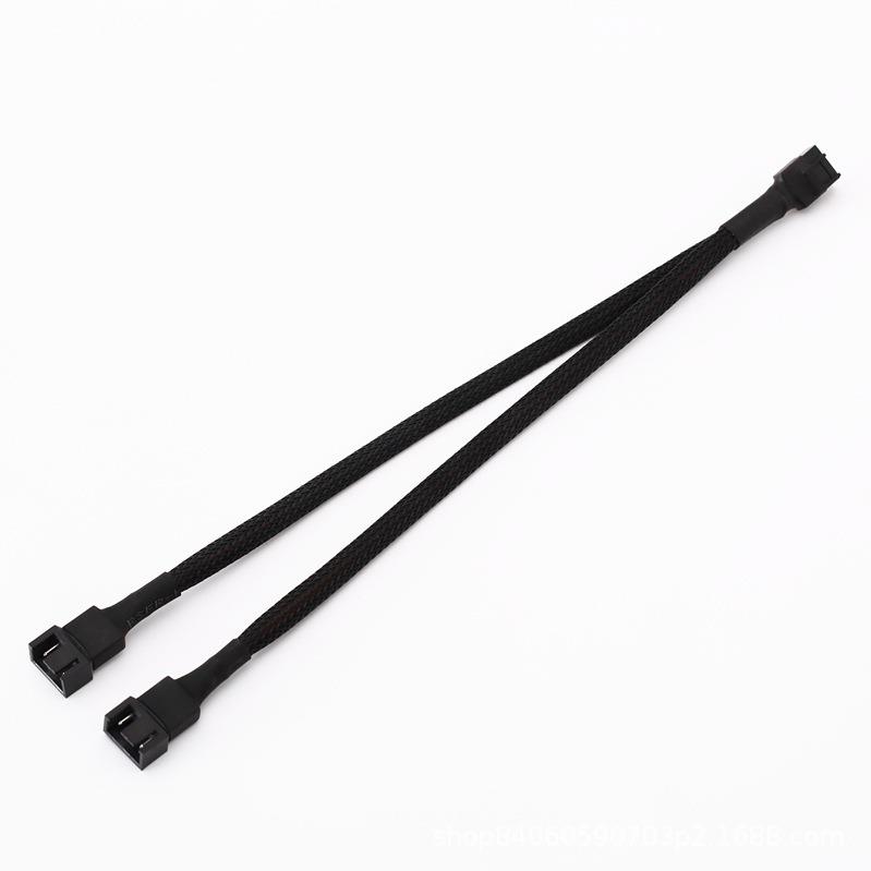 Motherboard four-pin 1/2 extension cable 4Pin 4-pin 1/2 adapter cable chassis fan pwm temperature control extension cable customization