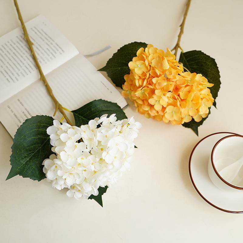 仿真单枝11叉碎花大绣球仿真花 婚庆布置花拍照道具装饰假花定制 - 图0