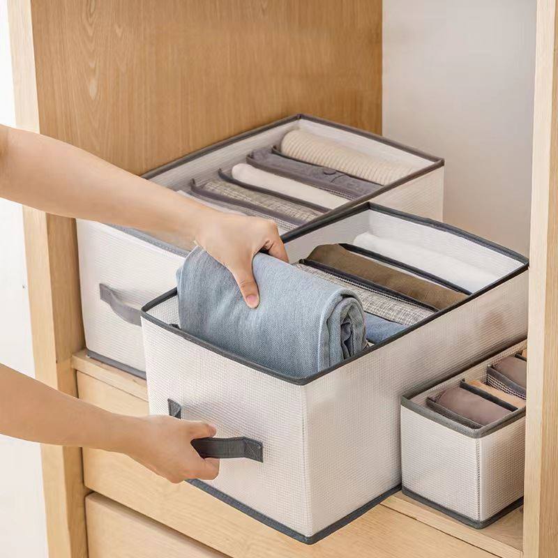 分格新款可折叠收纳盒卧室pp板大容量衣服裤子分格衣柜收纳箱,淘宝优惠券,粉丝福利购,淘宝优惠卷
