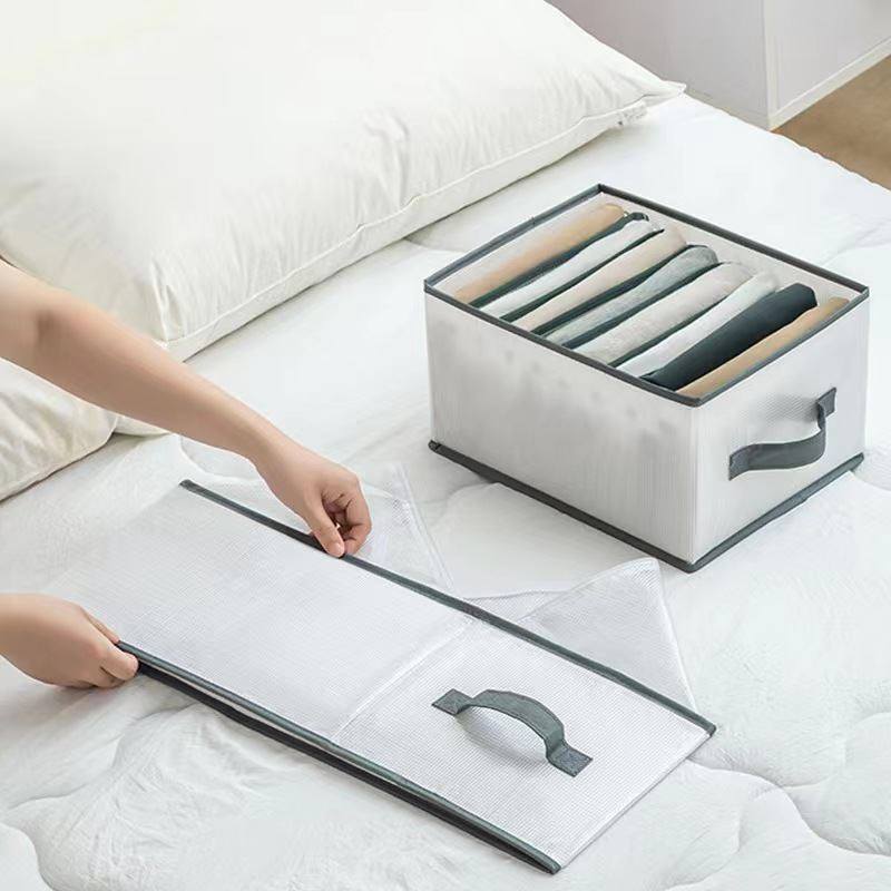 分格新款可折叠收纳盒卧室pp板大容量衣服裤子分格衣柜收纳箱,淘宝优惠券,粉丝福利购,淘宝优惠卷