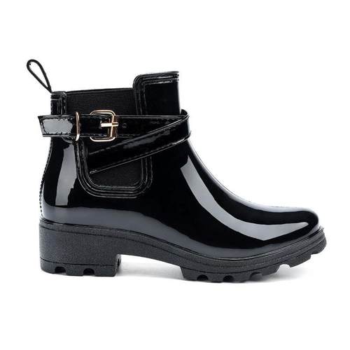 四季雨鞋女切尔西雨靴短筒防滑水鞋时尚马丁靴低跟休闲成人雨靴 - 图1