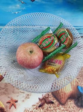 厂家直销创意金属网格水果篮铁丝果篮网片洗沥篮喷塑家居工艺摆件