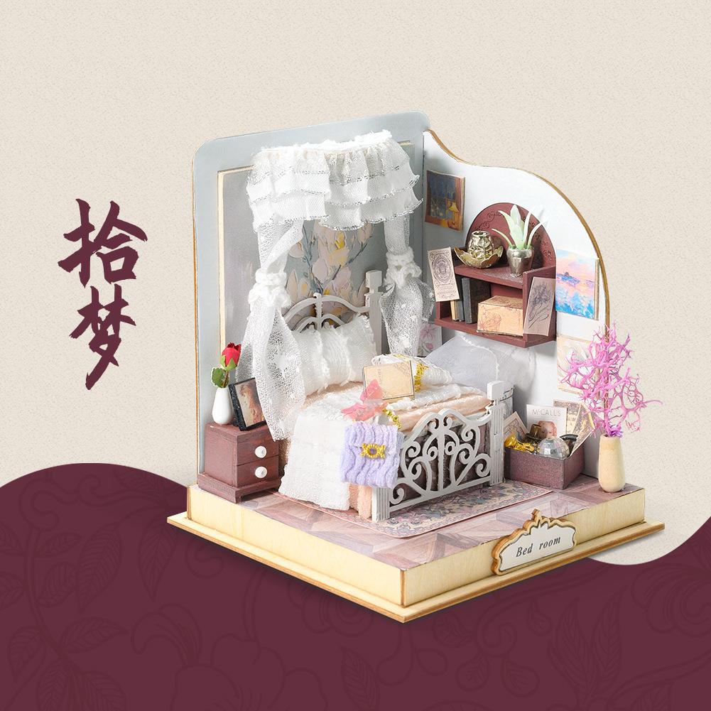 趣益雅diy小屋手工艺术家模型创意礼物-中/英文定做